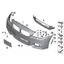 Genuine BMW Panel, bumper, primed, front (51118058988)