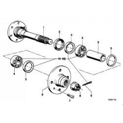 Original BMW Hinterachswelle (33411115026)