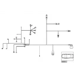 Genuine BMW Engine wiring harness, periphery module (12511439177)