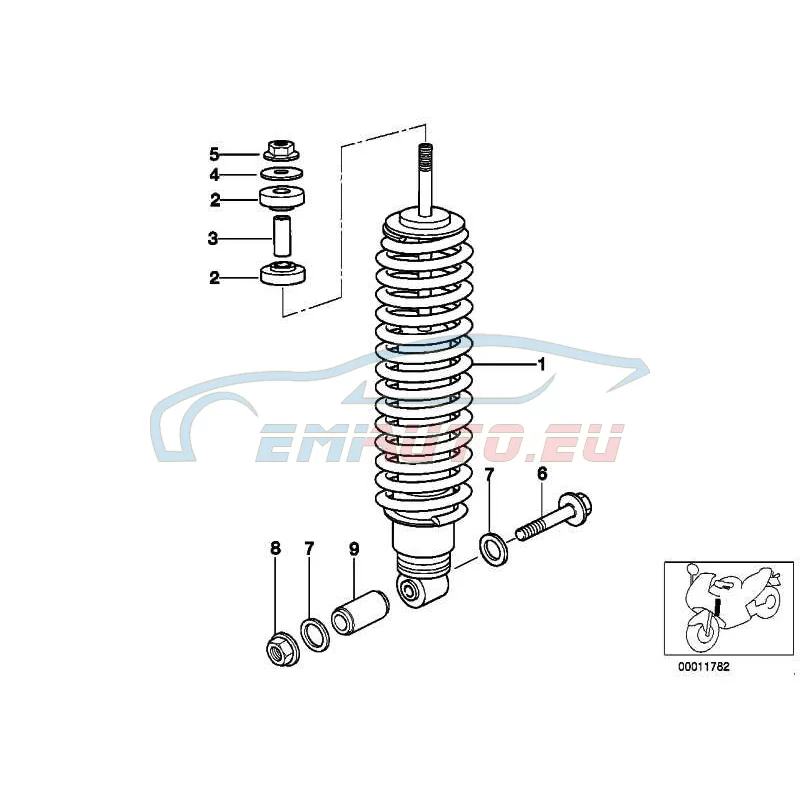 Original BMW Federbein vorn (31427650050)