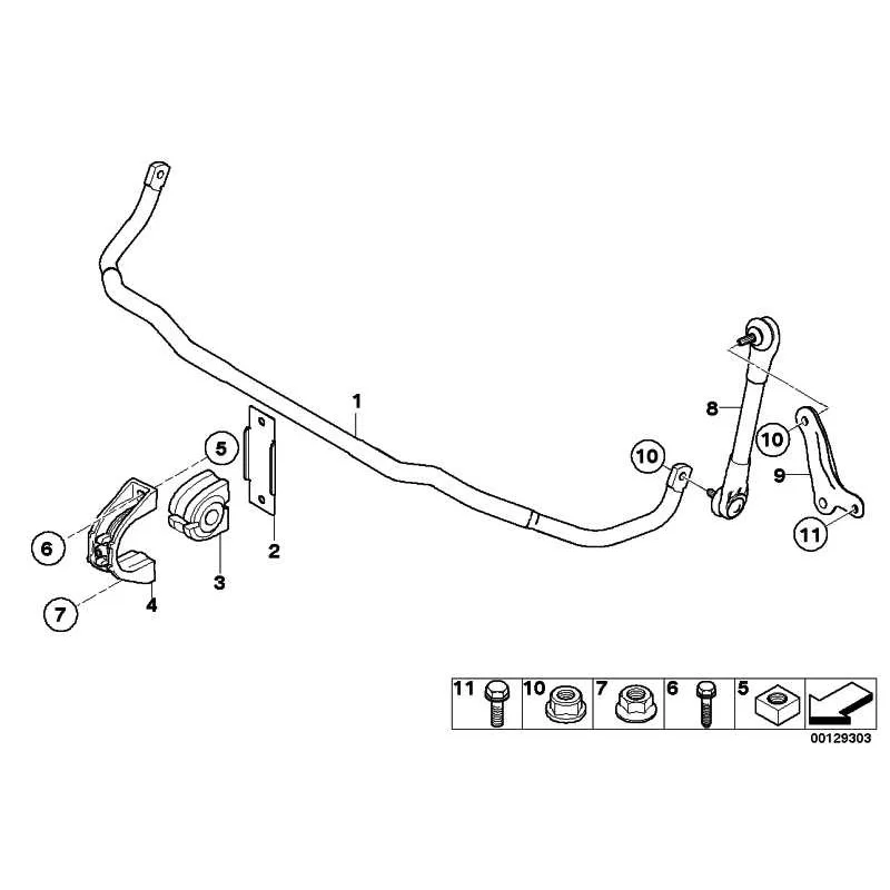 Original BMW Stabilisator vorn (31356766508)