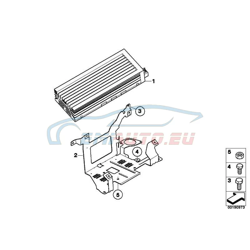 Genuine BMW Amplifier, Individual audio system (65127846908)