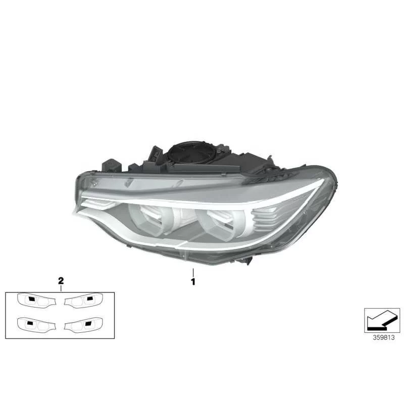 Original BMW Scheinwerfer LED links (63117377841)