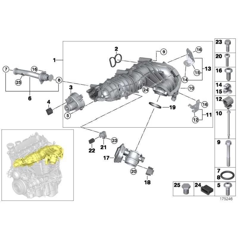 Genuine BMW Adjuster unit (11618575534)