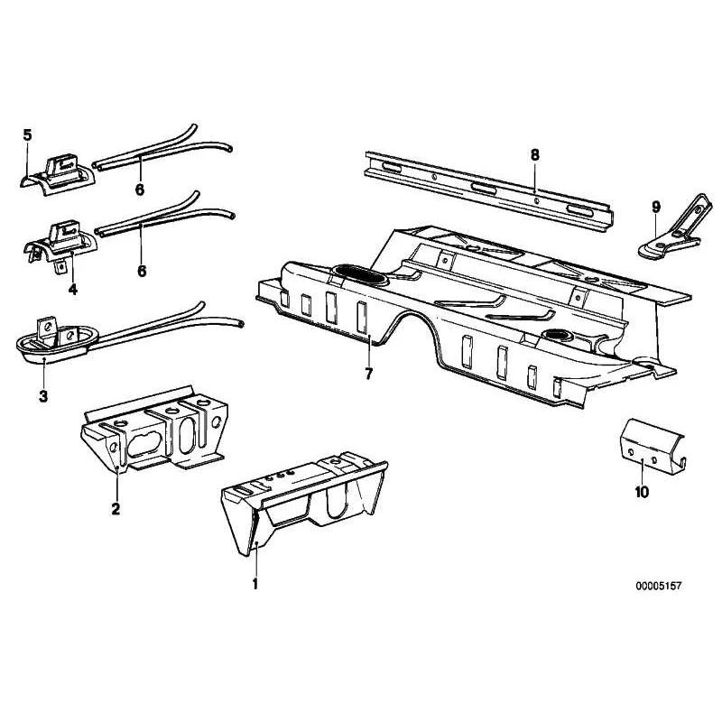 Genuine BMW SEAT SUPPORT OUTER LEFT (41121875889)