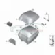 Genuine BMW Outer shell, Topcase cover (77448414337)