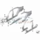 Genuine BMW Bracket, side panel column A left (41357240503)
