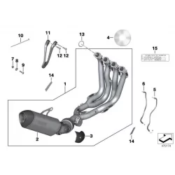 Genuine BMW Set HP titanium exhaust system (77118546045)