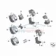 Genuine BMW Combination switch left (61318388637)