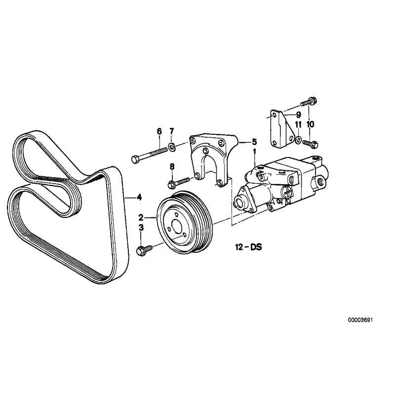 Genuine BMW Hex Bolt (07119913617)
