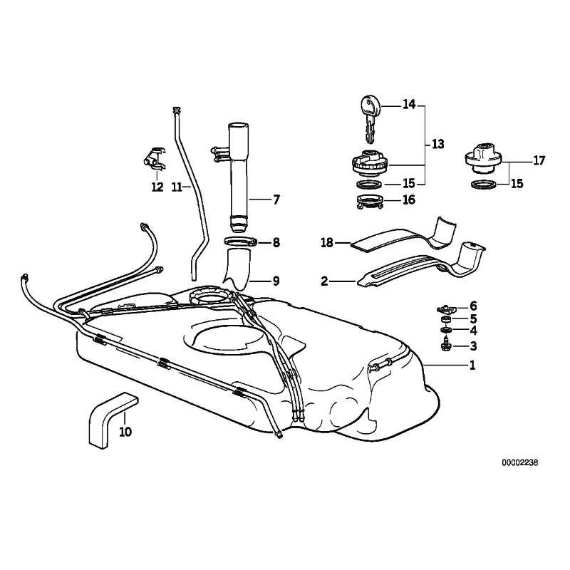 Genuine BMW General key (code) (51211900875)