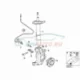 Genuine BMW Front right spring strut (31311096048)