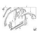 Genuine BMW Right interior side frame (41008052404)