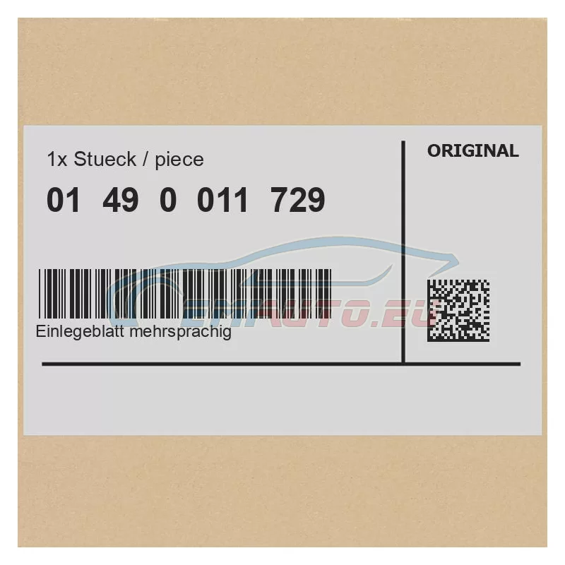 Genuine BMW Insertion sheet, multilingual (01490011729)