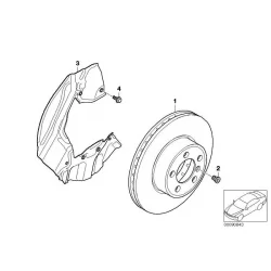 Original BMW Bremsscheibe belüftet (34116750267)