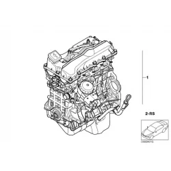 Genuine BMW Exchange short engine (11000427104)