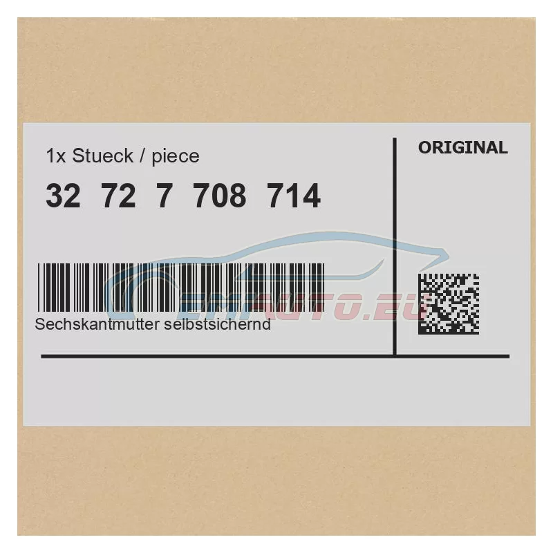 Original BMW Sechskantmutter selbstsichernd (32727708714)