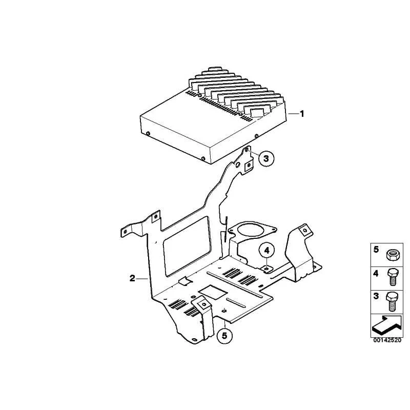 Genuine BMW AMPLIFIER HIFI SYSTEM (65129312666)