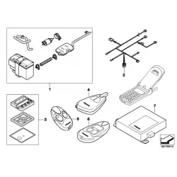 Genuine BMW Retrofit kit, remote cntrl,indep.heating (64500410385)