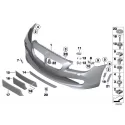 Genuine BMW Panel, bumper, primed, front (51117282902)