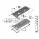 Genuine BMW Bracket, lambda plug (12527836608)