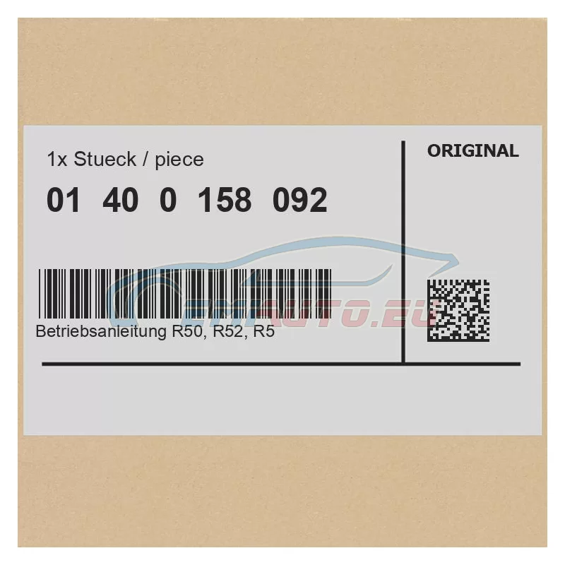 Genuine BMW (01400158092)