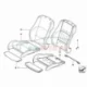 Original BMW Bezug Oberschenkelauflage (52106955958)