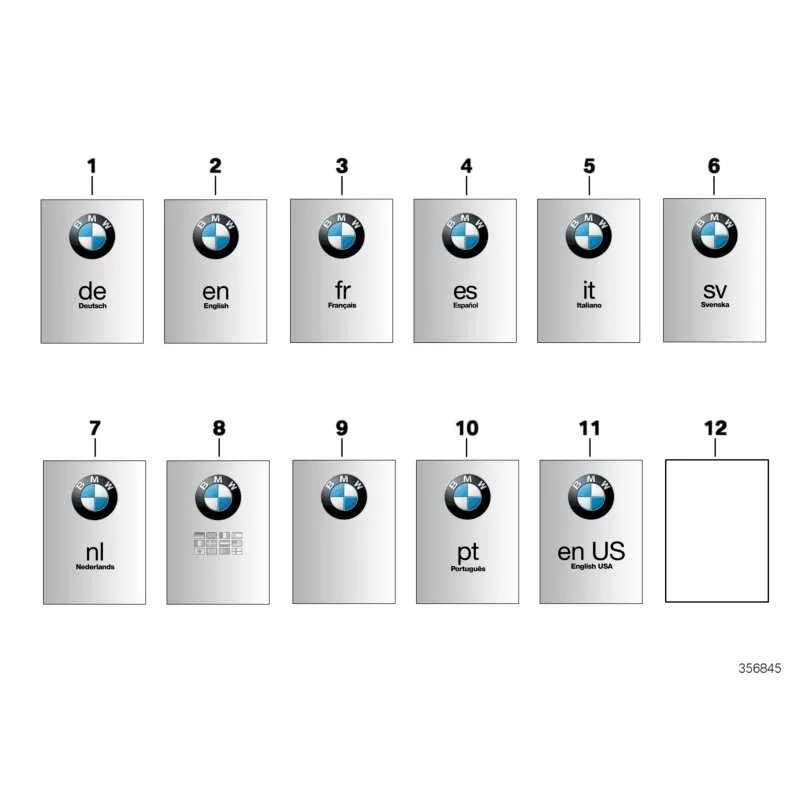 Genuine BMW Owner's handbook (01468543656)