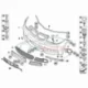 Genuine BMW Set, mounts, PDC sensor, front (51117841902)
