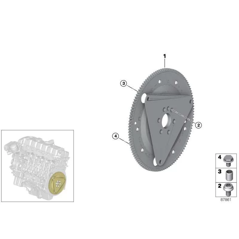 Genuine BMW Flywheel automatic (11227553157)