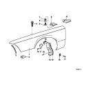 Genuine BMW Side panel, front left (41351839205)