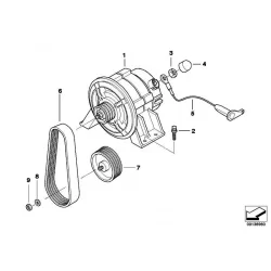 Genuine BMW Alternator (12312306280)