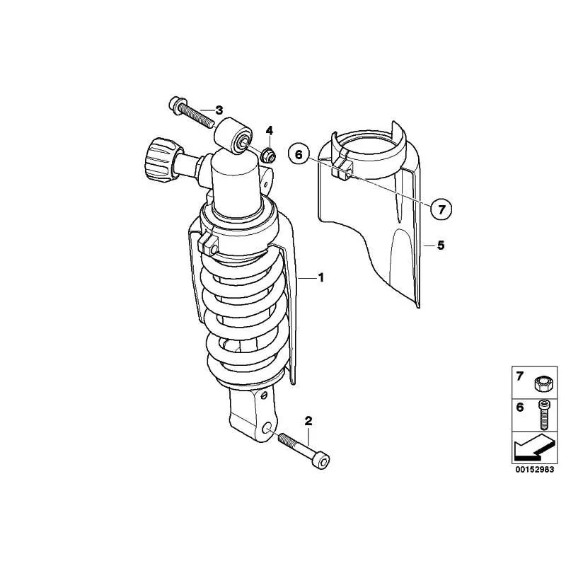 Original BMW Federbein hinten (33538529486)