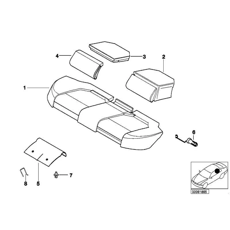 Original BMW Sicherungsstift (52237004728)