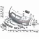 Genuine BMW Grid, centre (51118047402)