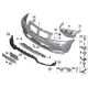 Genuine BMW Panel, bumper, primed, front (51117210451)