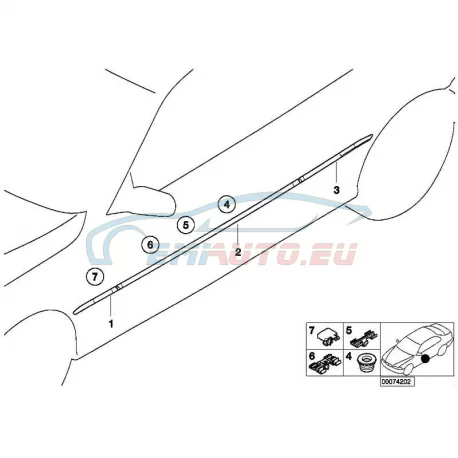 Genuine BMW E46 Front Left Fender Molding – OEM 51137001041 – Cabrio & Coupe