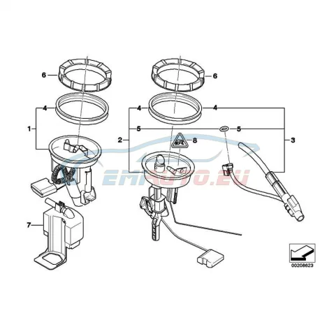 Fuel Level Sensor – Left Side – Fits BMW E46 330Ci M54 2003–2006 (16116768788)