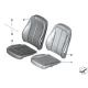 Genuine BMW Basic backrest leather cover, right (52107295110)