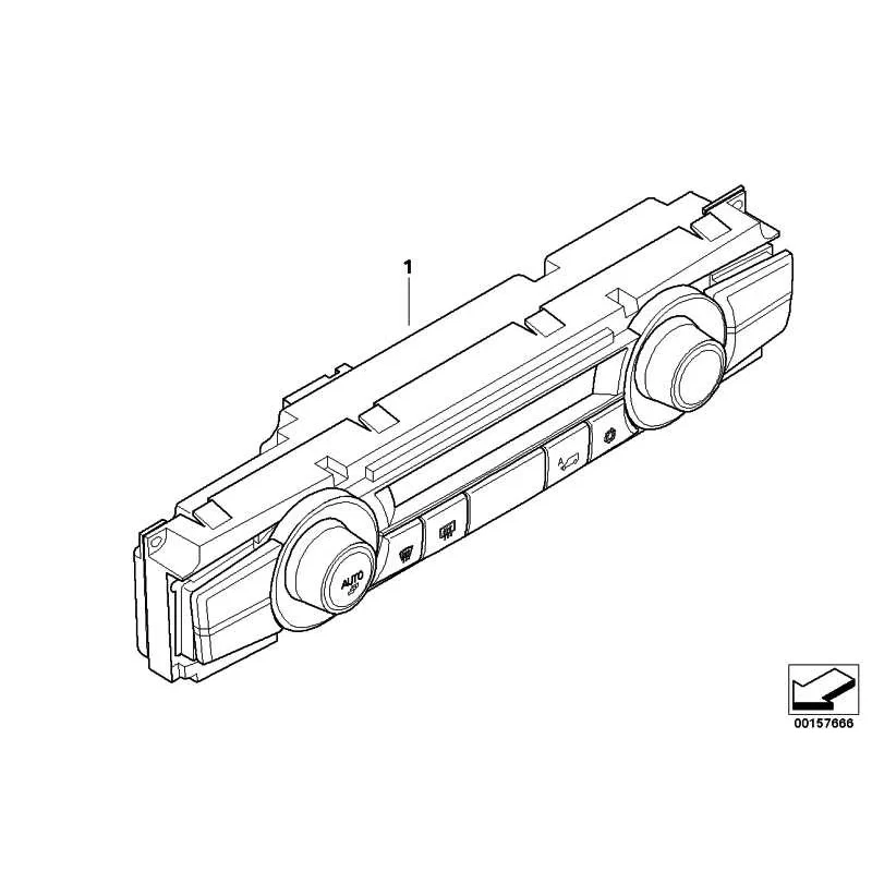 Genuine BMW Control unit, automatic air cond., Basis (64119310444)