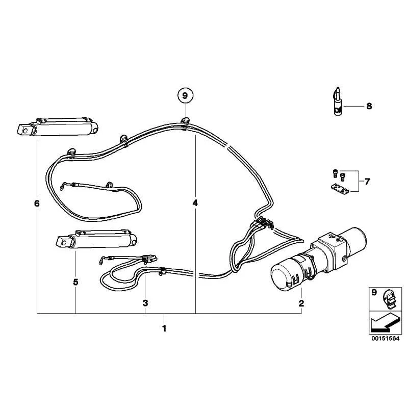 Original Mini Hydraulikeinheit (54347019872)