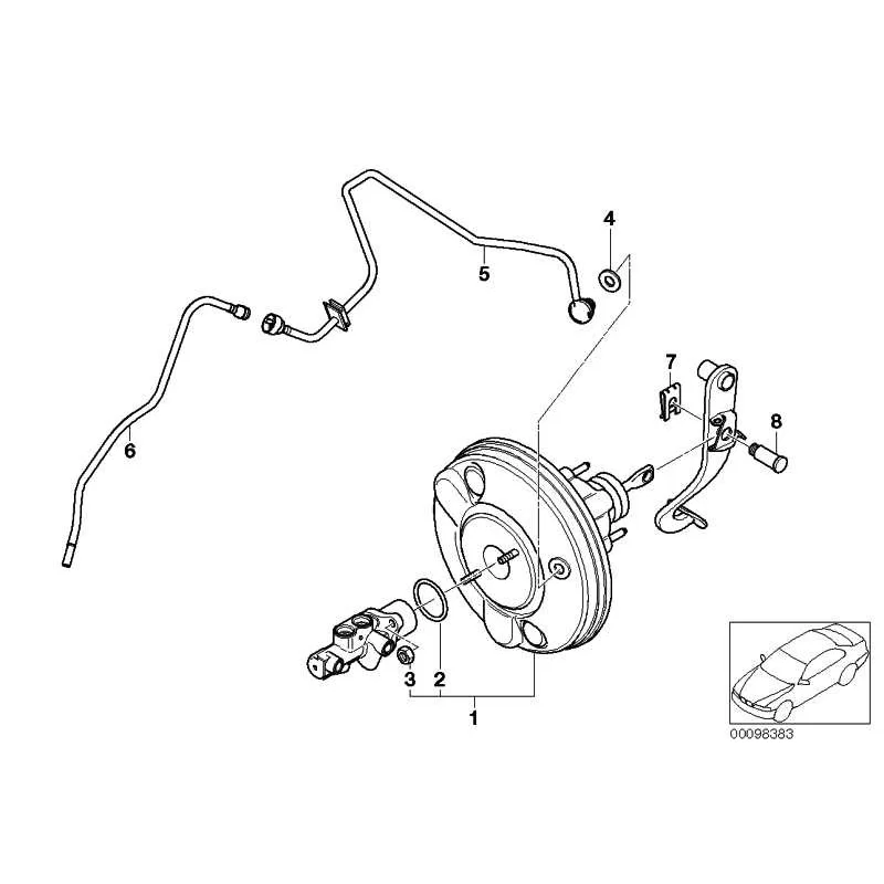Genuine Mini Brake servo unit (34336779679)