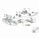 Genuine BMW Set brackets,ctrl unit Xenon light left (63128386555)