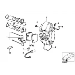 Original BMW Bremssattelgehäuse links (34112227115)