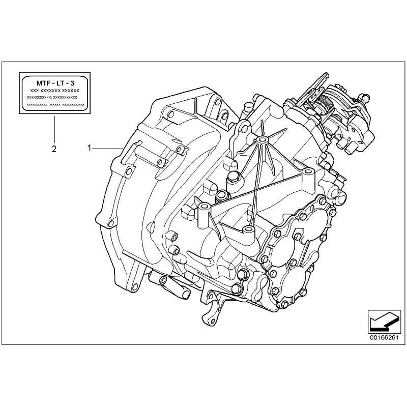 Original Mini AT-6 Gang Getriebe mit Sperrdifferential (23007574848)