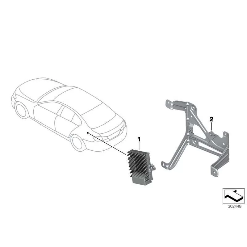 Genuine BMW Control unit, Active Sound Design (65129367797)