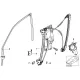 Genuine BMW FRONT LEFT WINDOW GUIDE (51328226871)