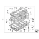 Genuine BMW Engine block with piston (11117536184)