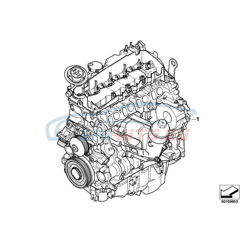 Genuine BMW Short Engine (11002296635)