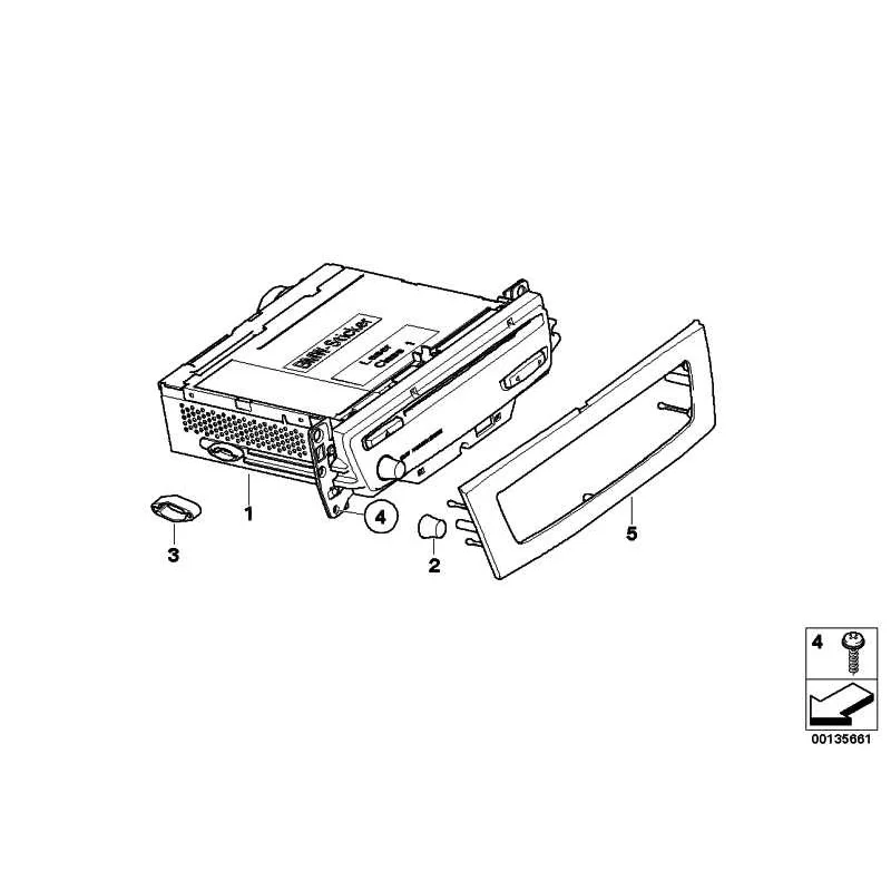 Genuine BMW Exchange M-audio system controller Navi (65129118072)